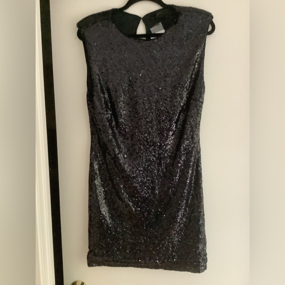 FOREVER 21 Black Sequin mini dress. NWT
